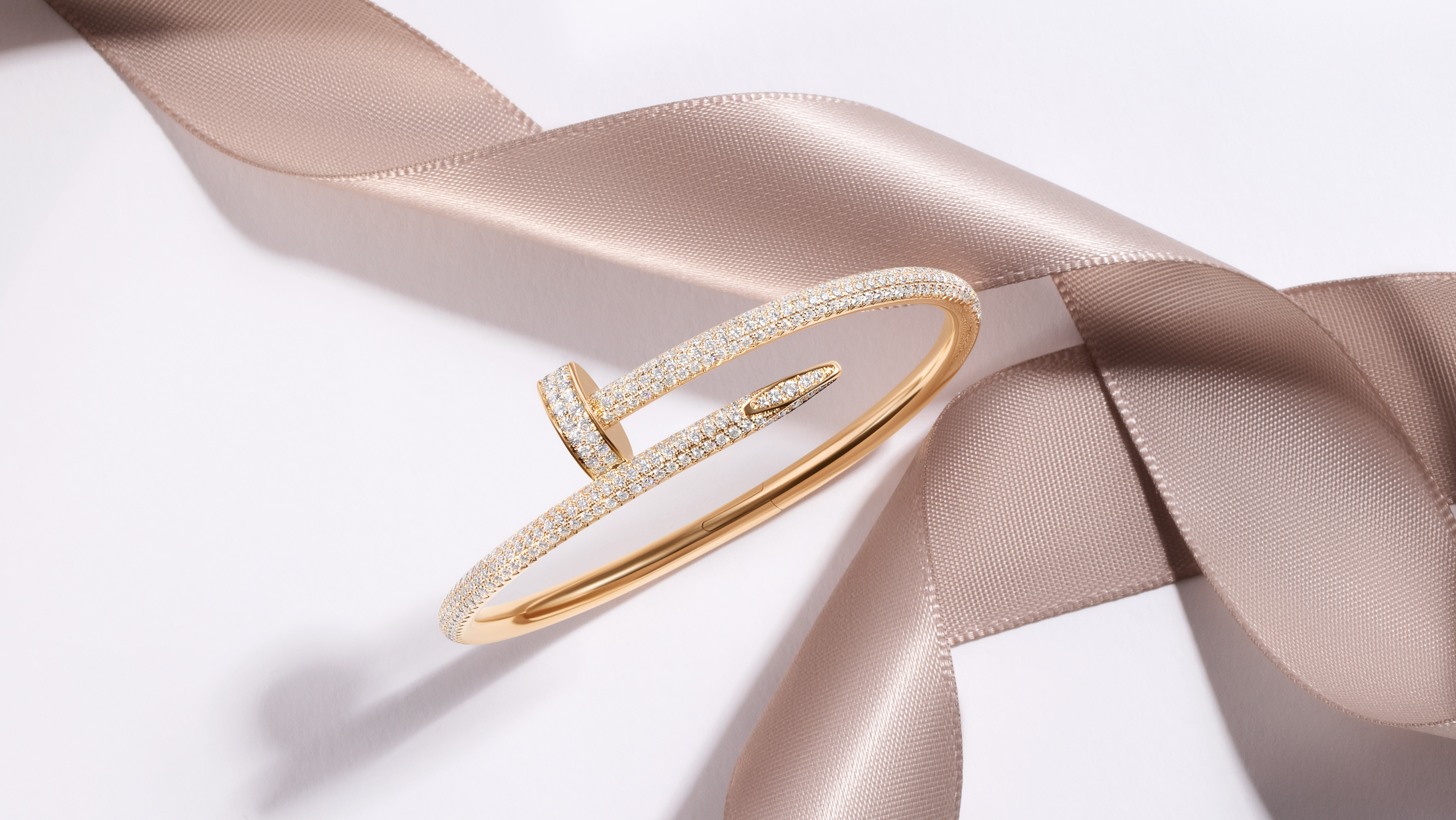 Estate Cartier Diamond Juste Un Clou Bracelet - Luxury In Reach